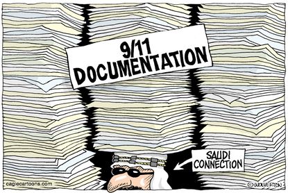 Editorial Cartoon U.S. 28 Papers Saudi Arabia 9/11