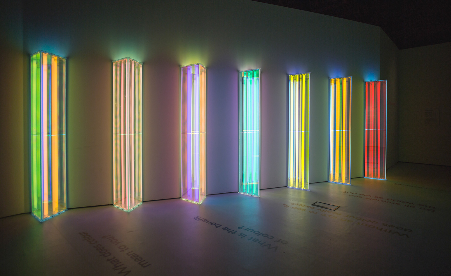 Liz West's light works at Natural History Museum London | Wallpaper