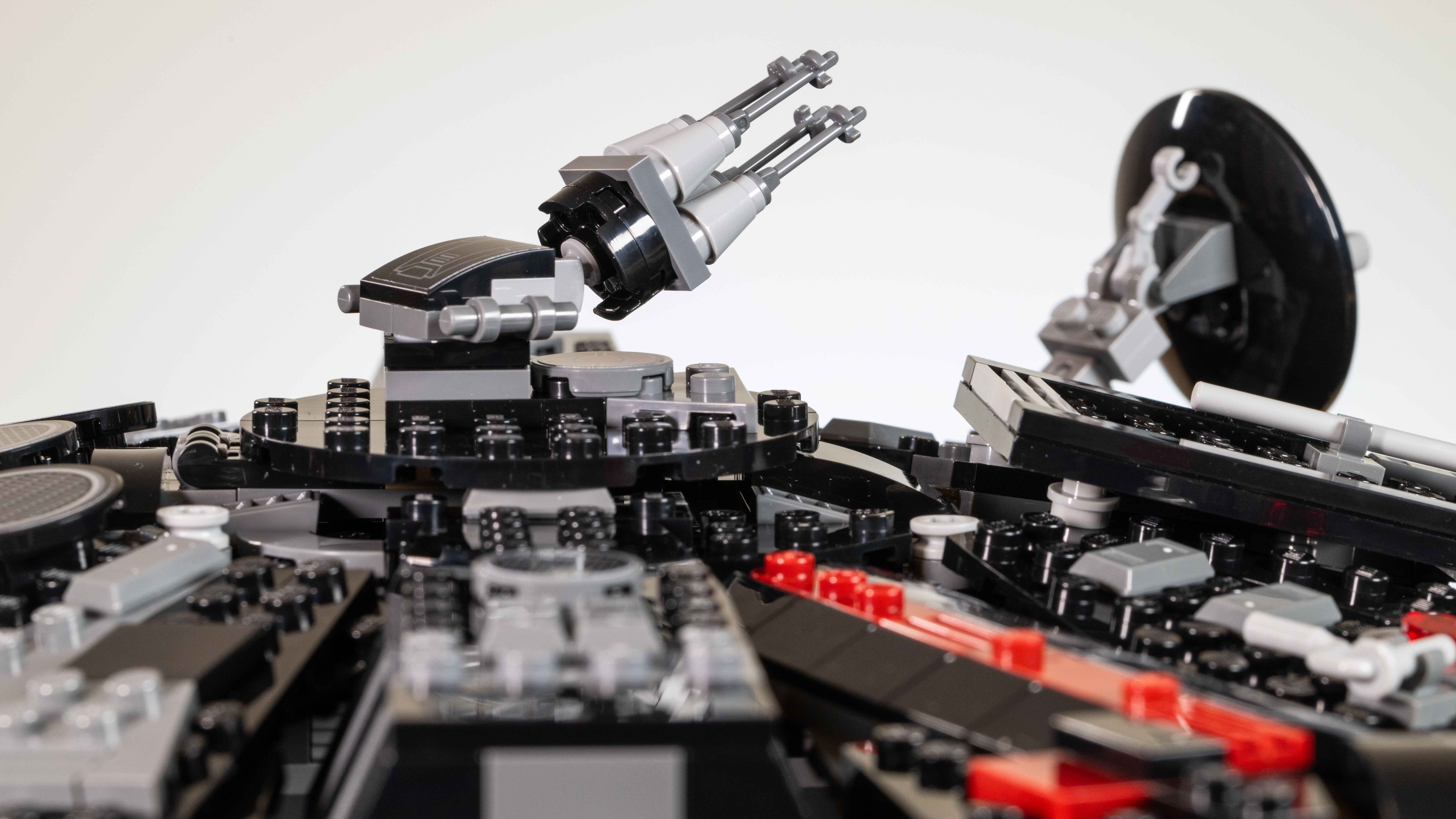 Lego Star Wars The Dark Falcon (75389) close-up of gun turret