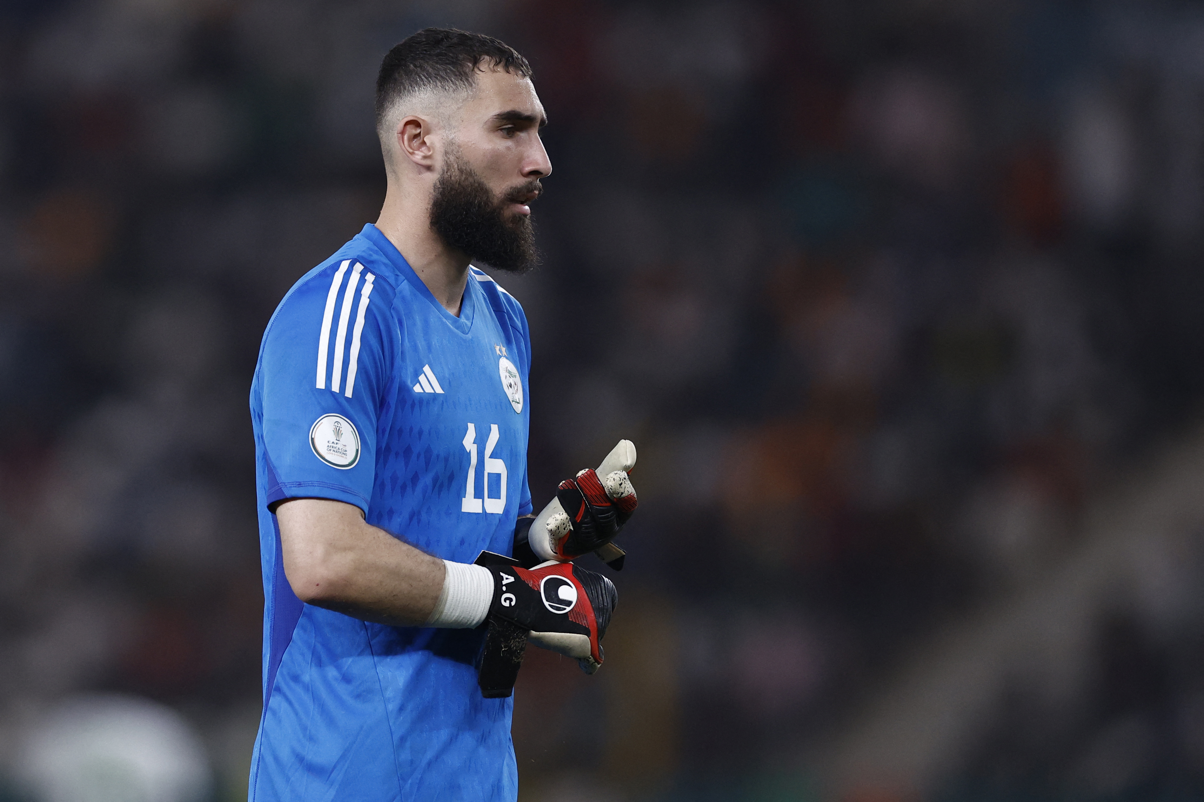 Anthony Mandrea in action for Algeria against Mauritania at the Africa Cup of Nations in January 2024.