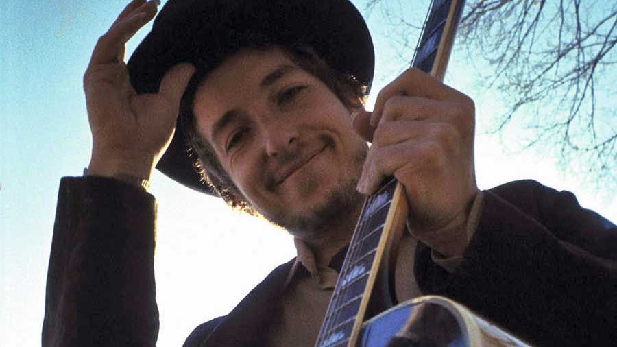 Bob Dylan, posed in a shoot for his album, &#039;Nashville Skyline&#039;, Woodstock, New York, 1969.