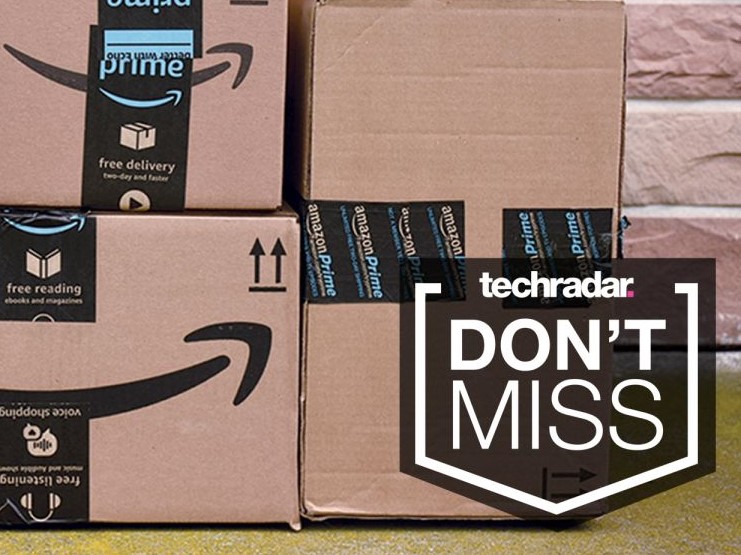 Amazon Boxes with Don't Miss logo