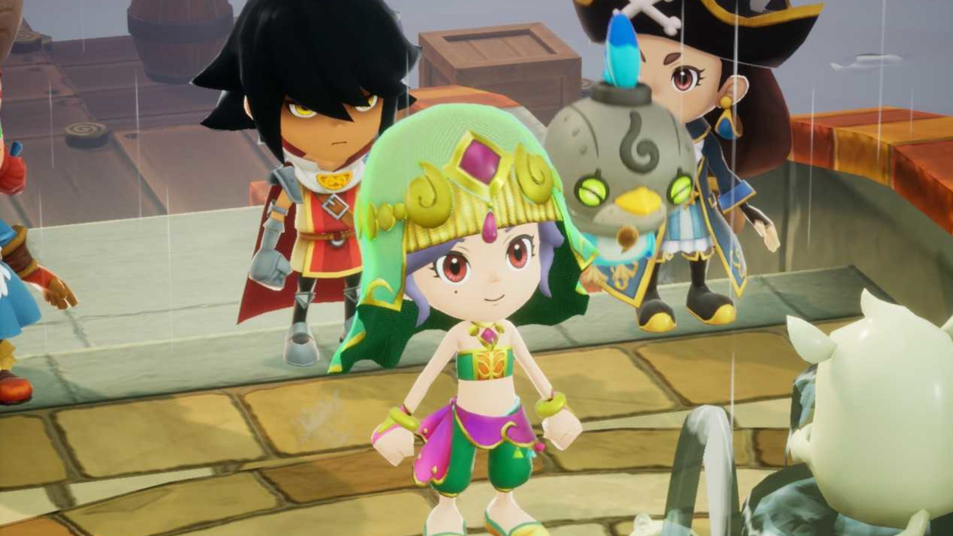 A character wearing the magician outfit during the RPG Fantasy Life i: The Girl Who Steals Time