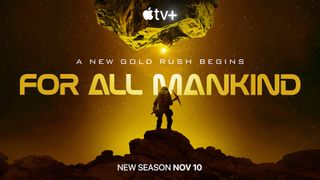 For All Mankind season 4 key art showing astronaut on a rock