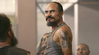 Noé Hernández as Calancho in "Prison Cell 211" on Netflix