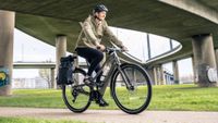 woman riding Orbea Diem e-bike 