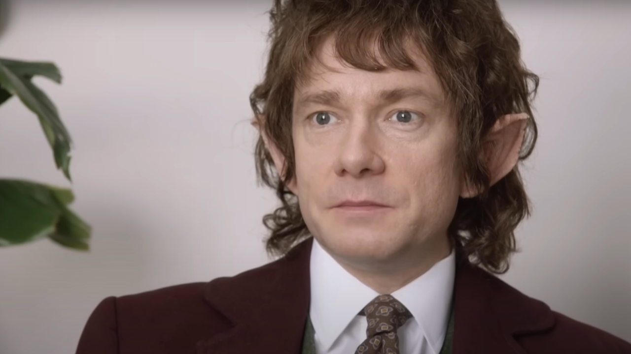 Martin Freeman dressed as a hobbit on SNL