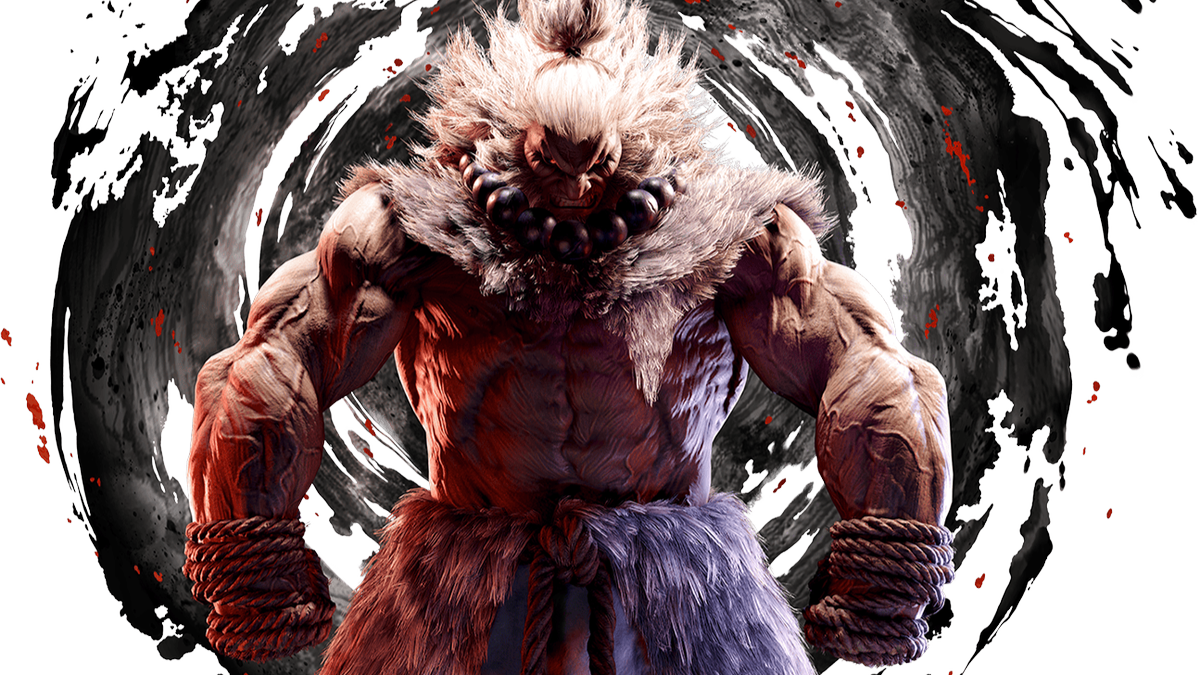 Akuma&#039;s key art for Street Fighter 6 in which he looks very cross.