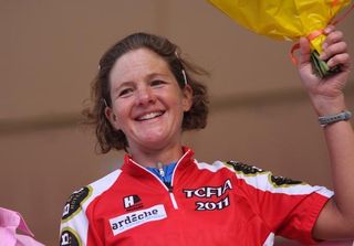 Sharon Laws was on the podium as best climber.
