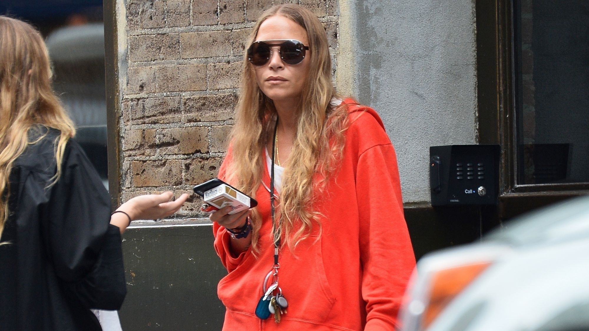 Mary-Kate Olsen wearing Teva Infinity Sandals