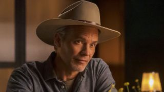 Raylan Givens in cowboy hat in Justified: City Primeval