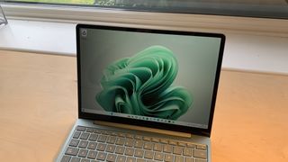 Microsoft surface laptop Go 3 open view