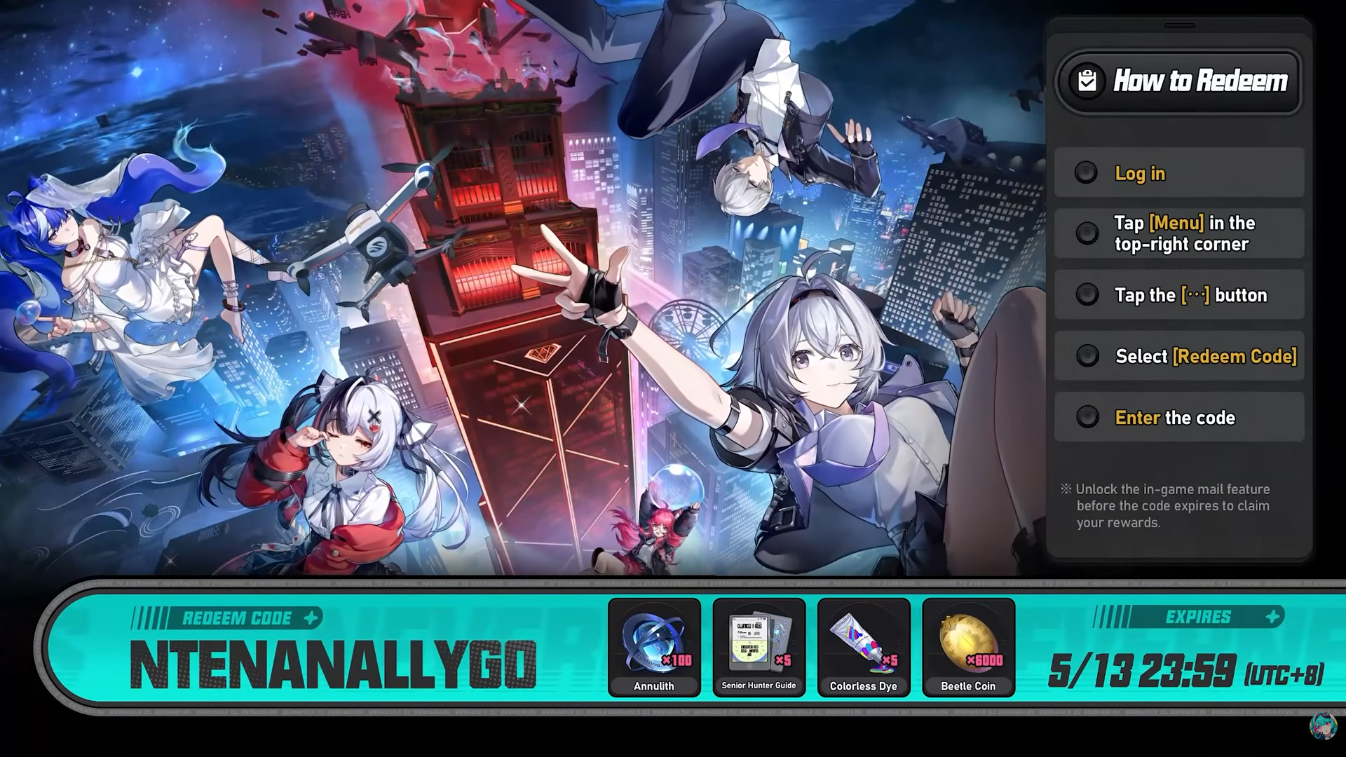 How to redeem Neverness to Everness codes