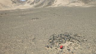 Circular marks of another geoglyph found at the Peru site of Pampa de las Salinas.