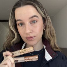 Deputy beauty editor Grace Lindsay testing the Charlotte Tilbury Airbrush Flawless Blur Concealer