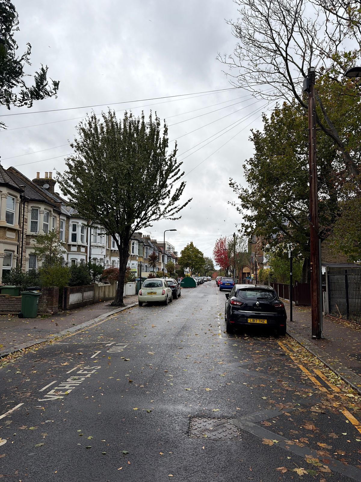 Sample images of a street in London