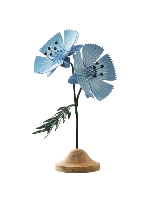 Metal Corn Flower Object
