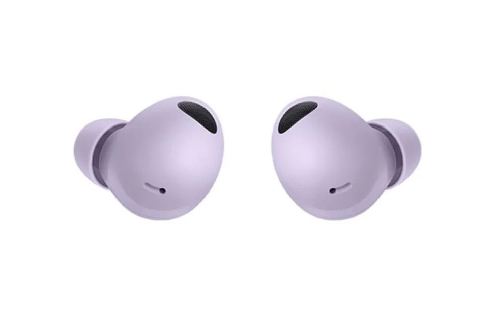 Samsung Galaxy Buds 2 Pro renders showing the left and right earbuds in various colors