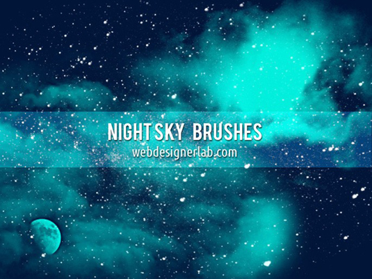 Photoshop brushes: Night sky 