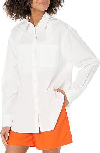 The Drop, Kendra Loose Fit Long Shirt