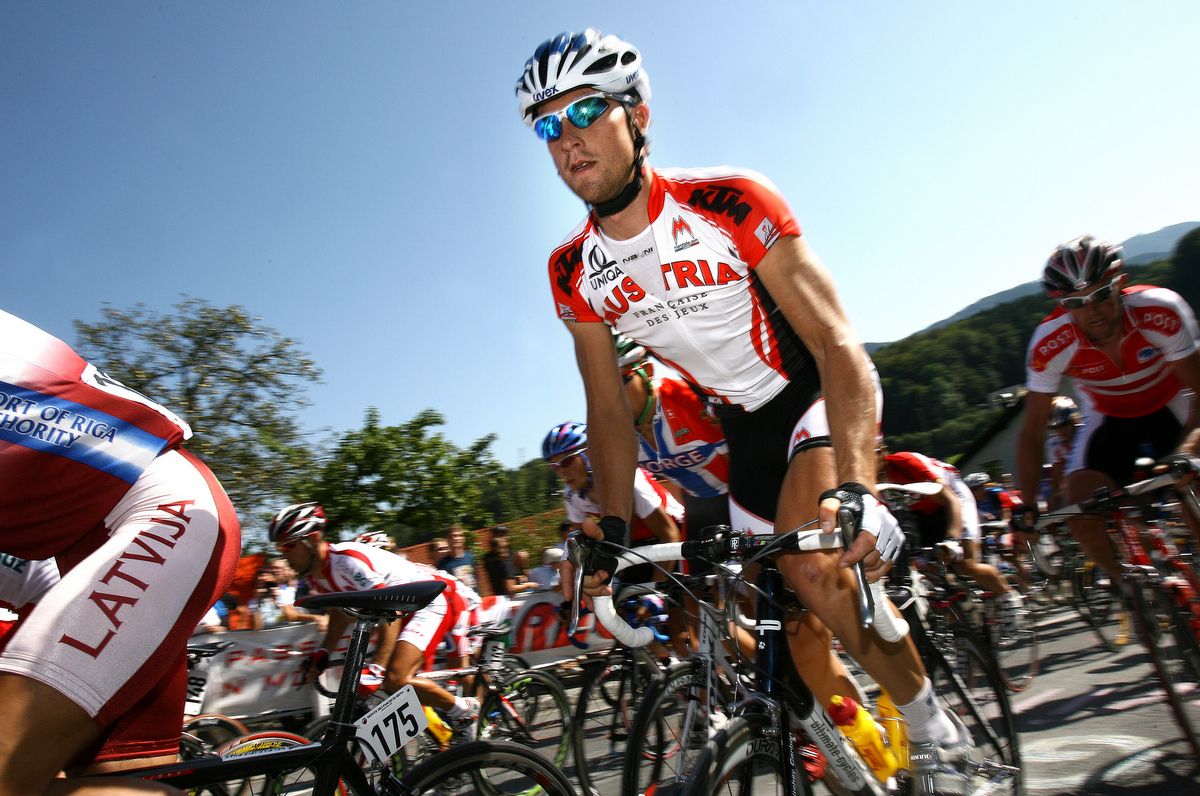 Bernie Eisel (Austria) on home soil at the 2006 Worlds in Salzburg
