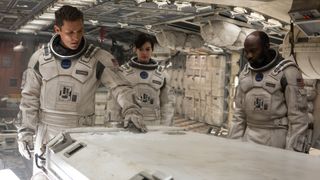 Anne Hathaway, David Gyasi, and Matthew McConaughey in Interstellar