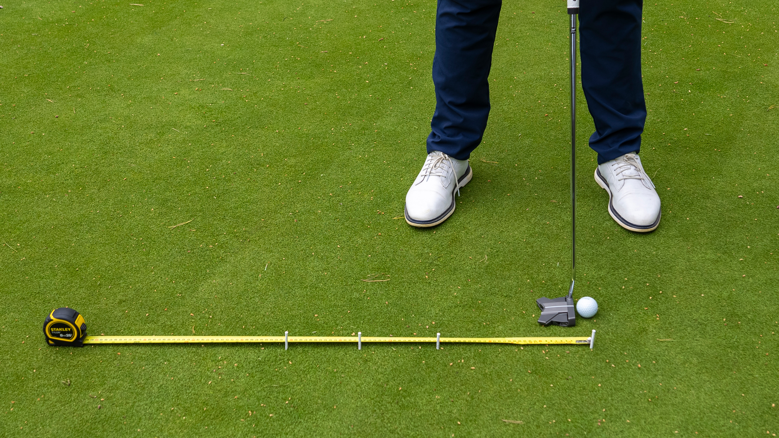 Measuring stroke length with a tape measure