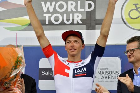 Oliver Naesen (IAM Cycling) winner of the GP Ouest France-Plouay