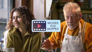 (L-R) Zendaya as Emma Harwood in "The Drama" and Ian McKellen as Julian Sklar in "The Christophers"