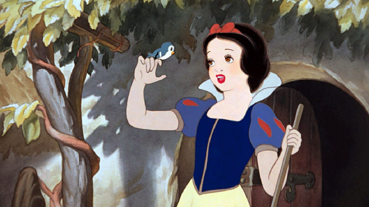Snow White in Snow White and the Seven Dwarves.