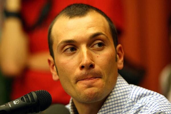 Ivan Basso in a press confrence