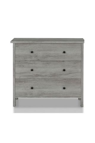 Cecilia 3 Drawer Dresser in grey