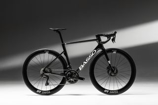 Basso SV bike is shown up against coloured background