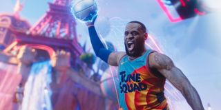 LeBron in the air space jam a new legacy