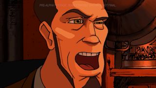 An animated character from the 1997 game Outlaws