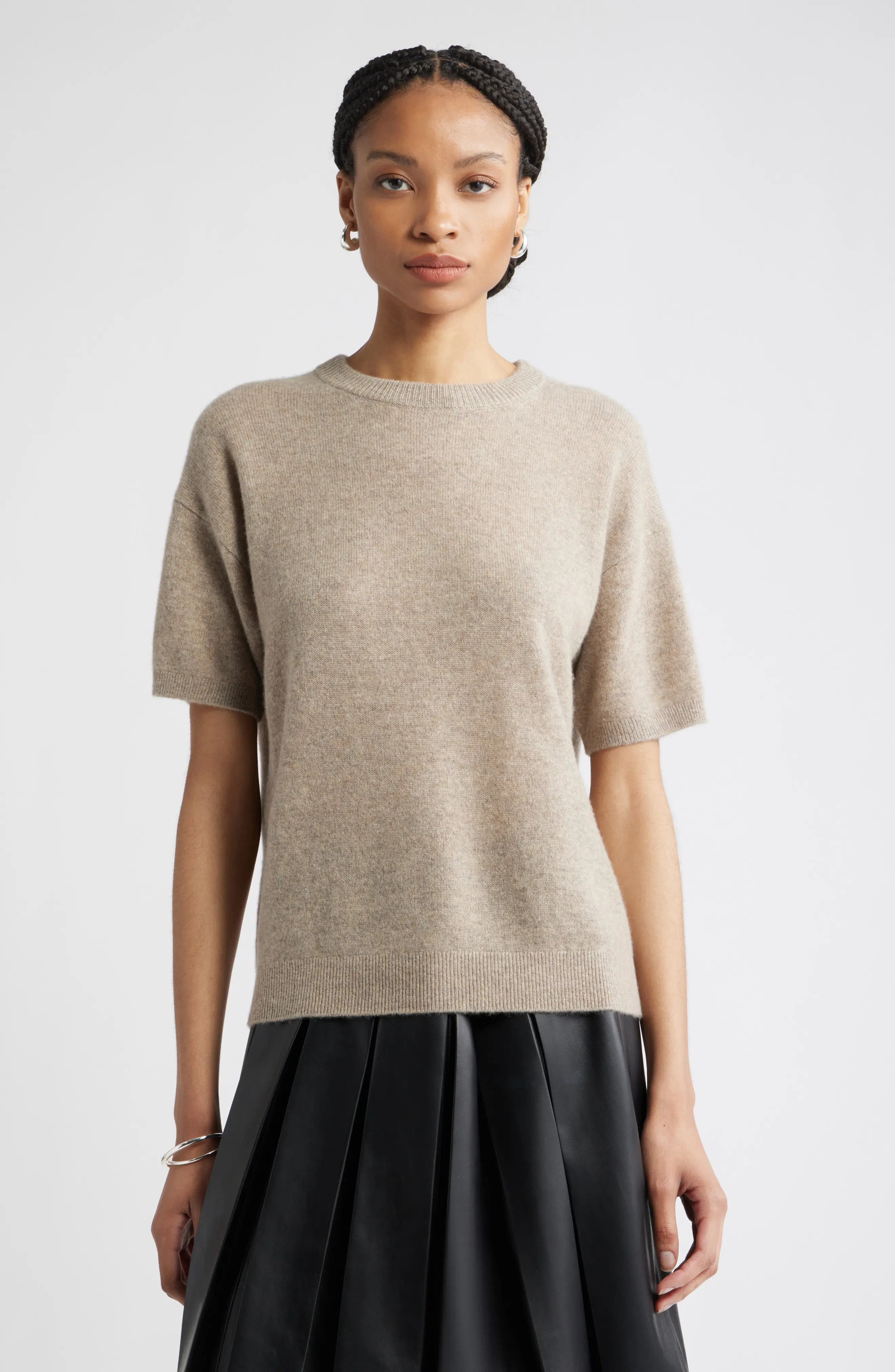 Nordstrom, Short Sleeve Cashmere Sweater