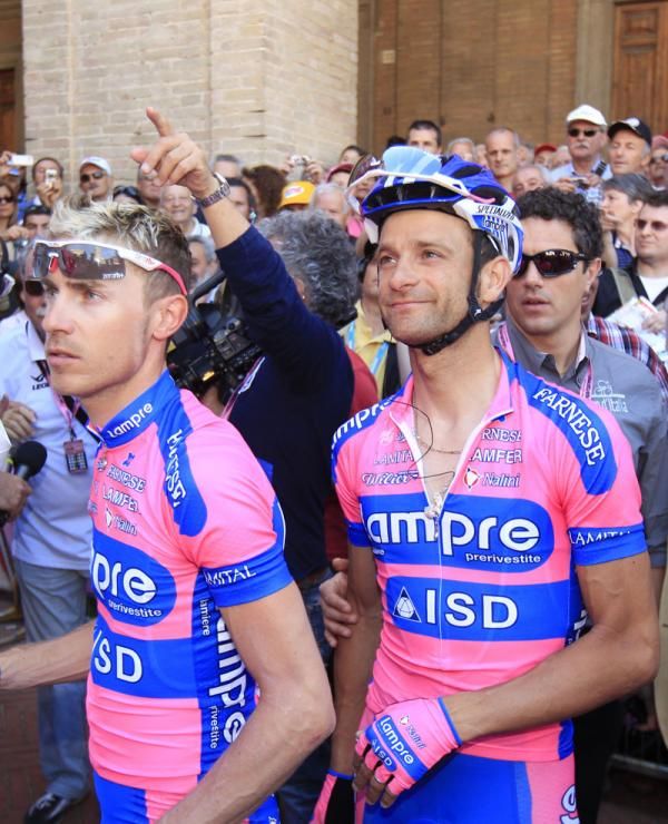 Damiano Cunego and Michele Scarponi