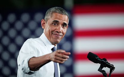 President Obama hits the campaign trail for Hillary Clinton.