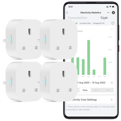 four smart plugs