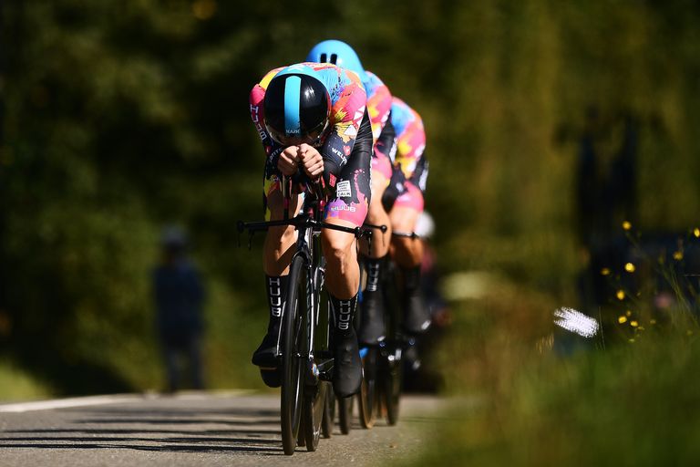 Ribble-Weldtite during the Tour of Britain TTT
