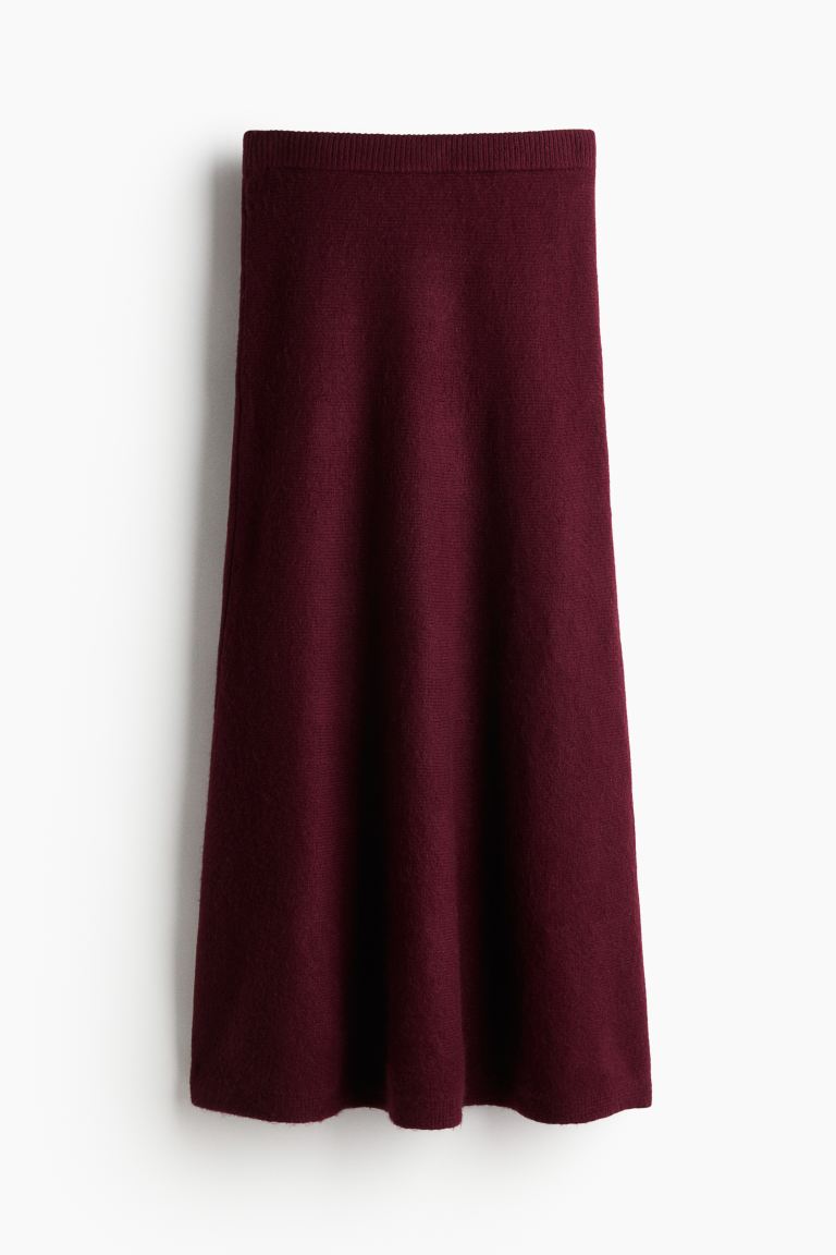 Flared Knitted Skirt