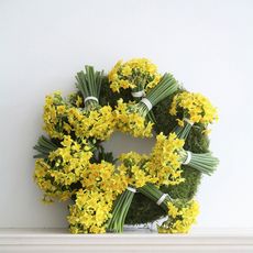 floral easter wreath