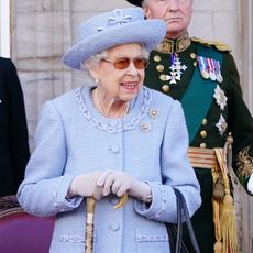 Queen Elizabeth with cane