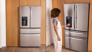 GE Profile™ 27.9 Cu. Ft. Smart 4-Door French-Door Refrigerator with Kitchen Assistant
