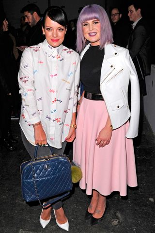 Lily Allen and Kelly Osbourne at House of Holland