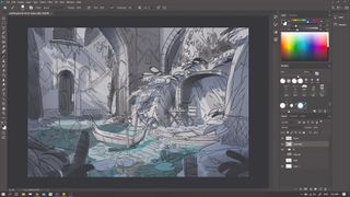 Painting over a 3D environment