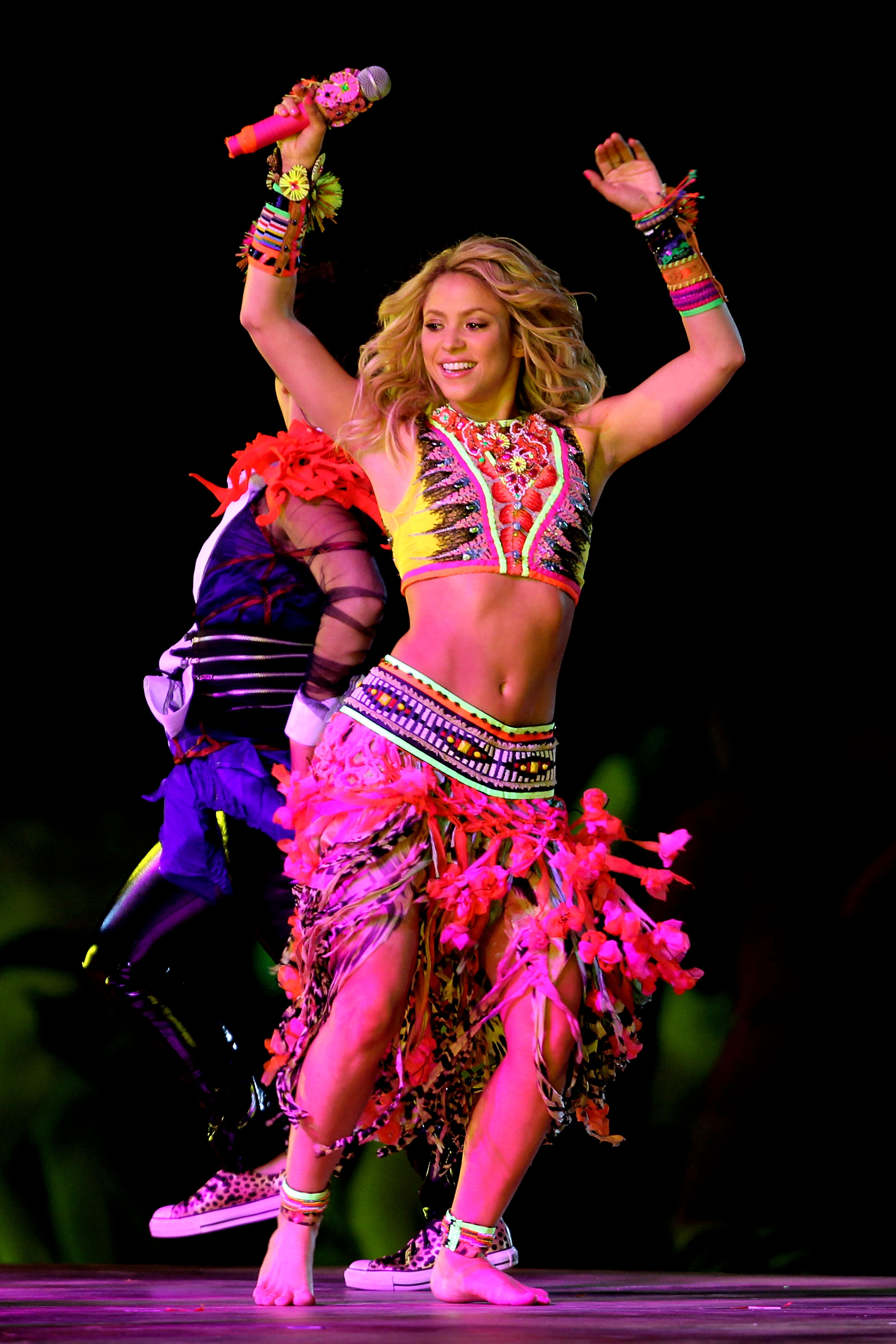 Shakira performed at the 2010 world cup opening ceremony