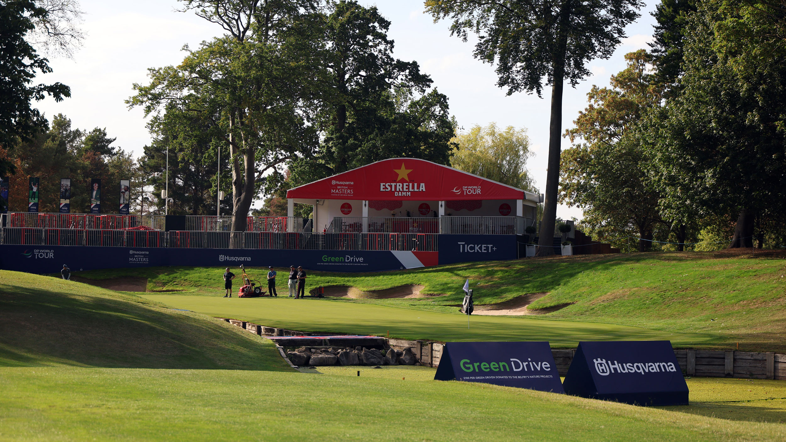 A general view of the 10th green at The Belfry's Brabazon Course in 2026