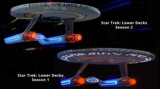 There have been some slight changes to the USS Cerritos after the battering it received at the end of Season 1.