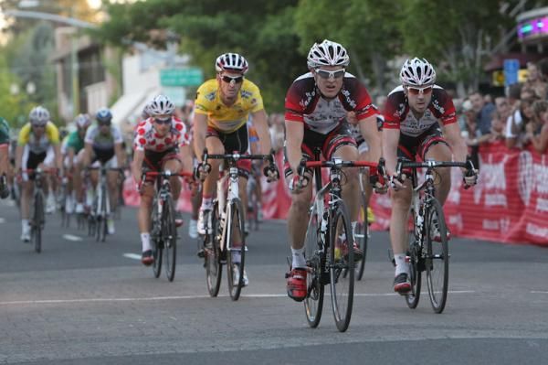 Rory Sutherland finished in the pack but kept his overall lead